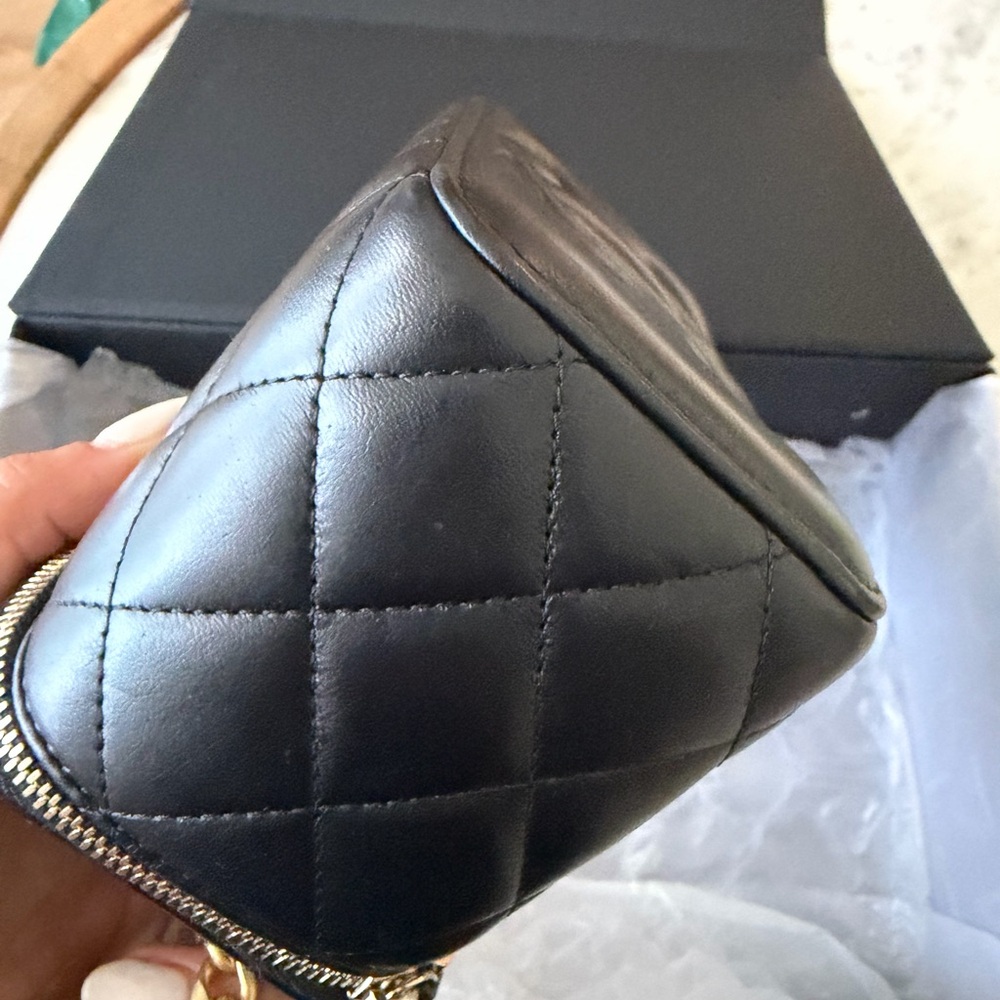 CHANEL small Vanity Crossbody with Gold Chain - Picture 6 of 12